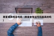黑客查询电话号码（黑客查电话号码是真的吗）「黑客查电话号码的地址」